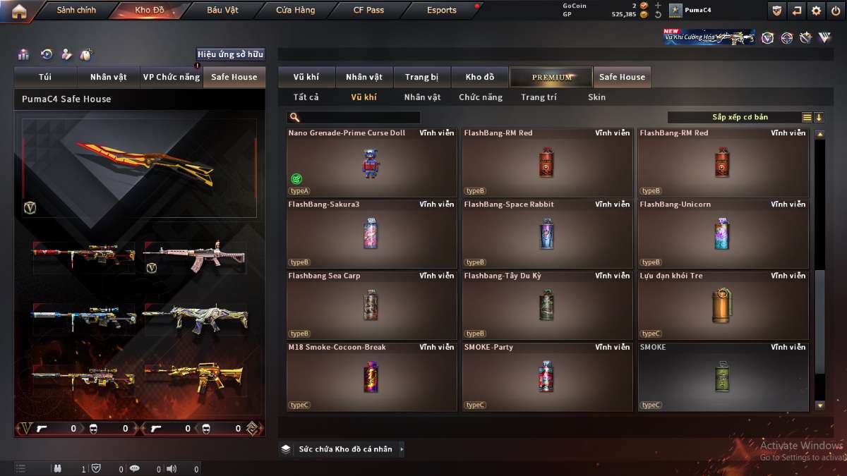 shop acc cf uy tin gia re